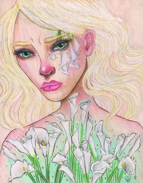 Black Market Art Company Lily Print - Black Market Art Company - Flyclothing LLC