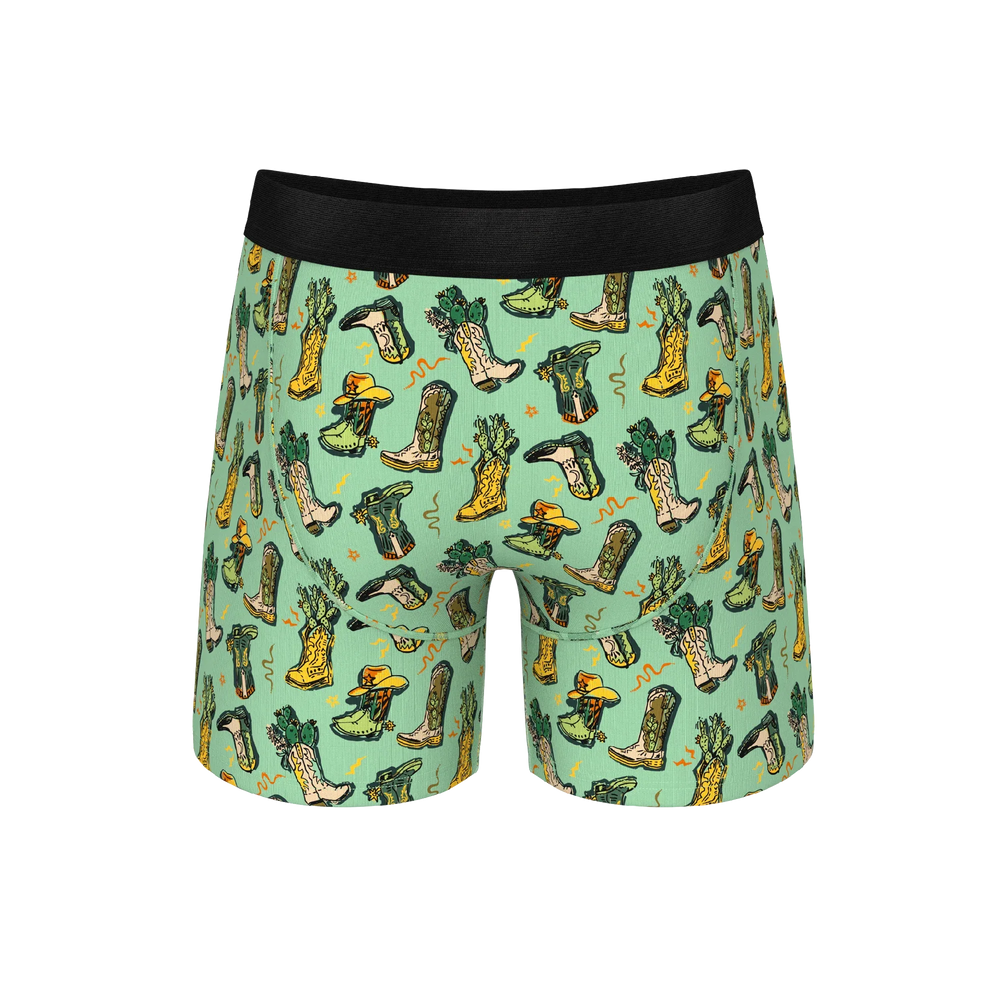 The Line Dance | Cowboy Boots Ball Hammock® Pouch Underwear - Shinesty - Flyclothing LLC