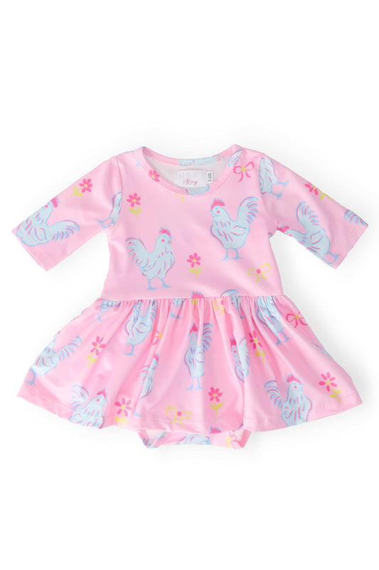 Little Miss Chickie 3/4 Twirl Bodysuit - Mila & Rose ® - Flyclothing LLC