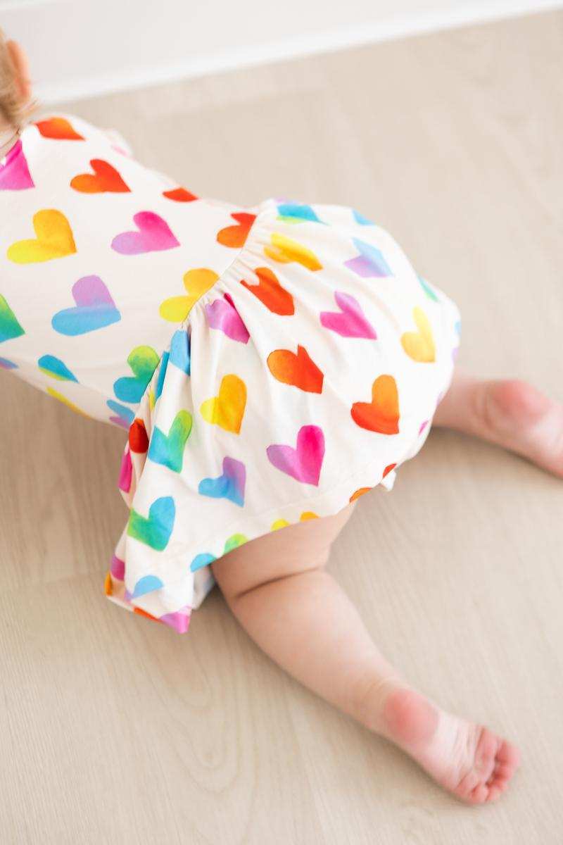 Lotta Love 3/4 Sleeve Twirl Bodysuit - Mila & Rose ® - Flyclothing LLC