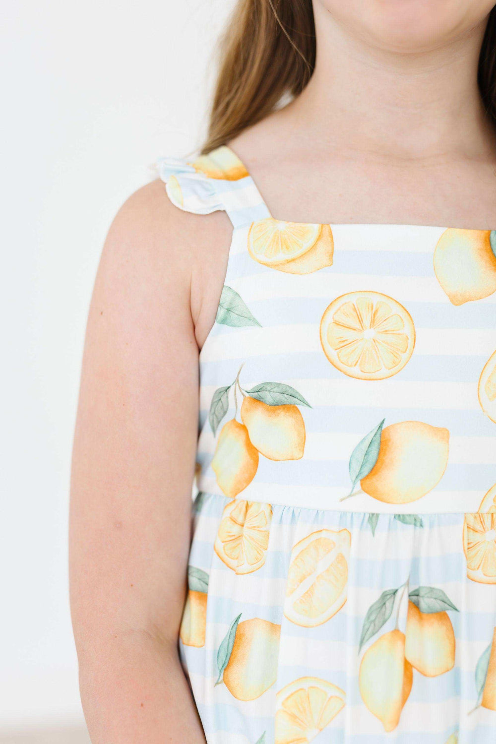 Lovely Lemons Ruffle Maxi Dress - Mila & Rose ® - Flyclothing LLC