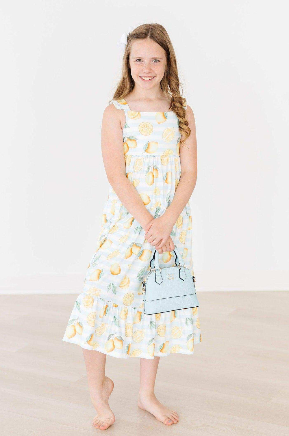 Lovely Lemons Ruffle Maxi Dress - Mila & Rose ® - Flyclothing LLC
