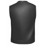 Lowcut - Mens Short Leather Club Vest - Unik Just for Bikers - Flyclothing LLC