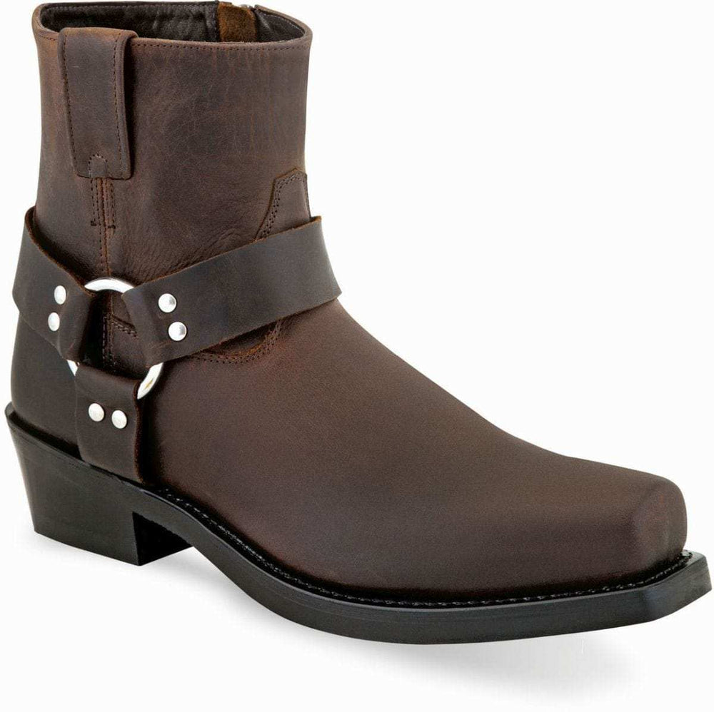 Old West Brown Men's Square Toe Harness Boots - Old West - Flyclothing LLC