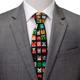 Minecraft Character Black Men's Tie - Cufflinks.com - Flyclothing LLC