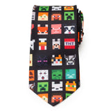 Minecraft Character Black Men's Tie - Cufflinks.com - Flyclothing LLC
