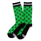 Minecraft Creeper Green Father/Son Sock Set - Cufflinks.com - Flyclothing LLC