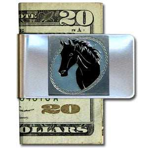 Large Money Clip - Horse Head - Siskiyou Originals - Flyclothing LLC