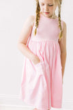 Bubblegum Pink Tank Pocket Twirl Dress - Mila & Rose ® - Flyclothing LLC