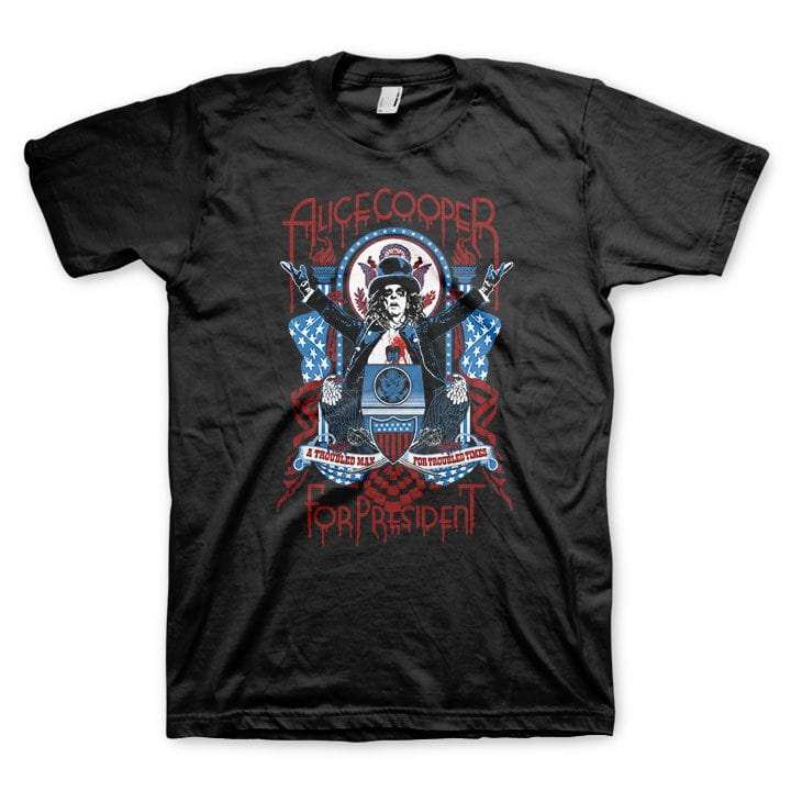 Alice Cooper Podium Mens T-Shirt - Alice Cooper - Flyclothing LLC