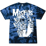 Misfits Eyeball Blue Tie Dye Men's T-Shirt - Misfits - Flyclothing LLC