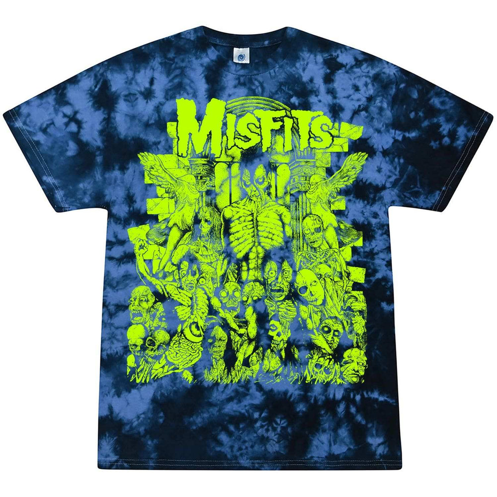Misfits Earth AD Blue Green Tie Dye T-Shirt - Misfits - Flyclothing LLC