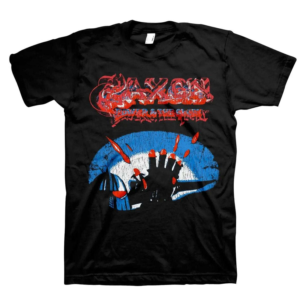 Saxon Power & Glory Vintage Mens T-Shirt - Saxon - Flyclothing LLC