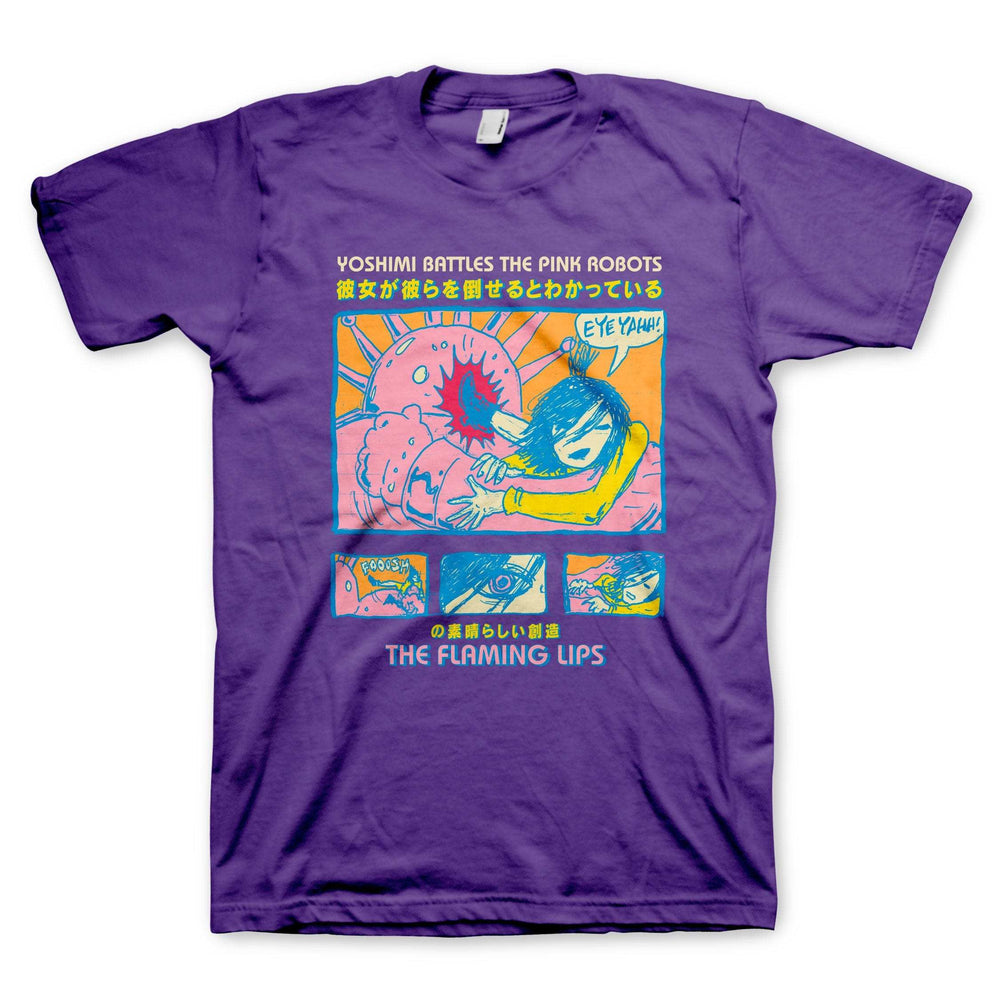 The Flaming Lips Yoshimi Purple T-Shirt - The Flaming Lips - Flyclothing LLC