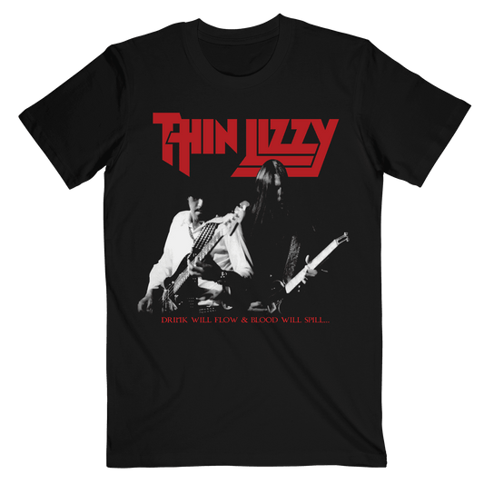 Thin Lizzy The Drink Will Flow T-Shirt - Thin Lizzy - Flyclothing LLC