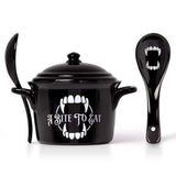 Alchemy Gothic I Bite to Eat Bowl and Spoon Set - Alchemy Gothic - Flyclothing LLC