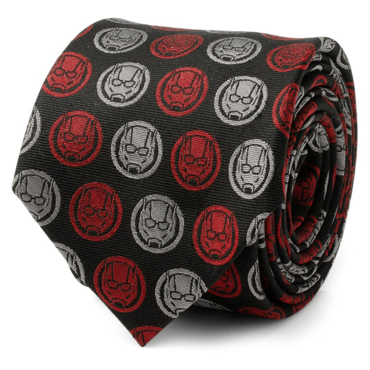 Marvel Ant-Man Red and Gray Charcoal Tie