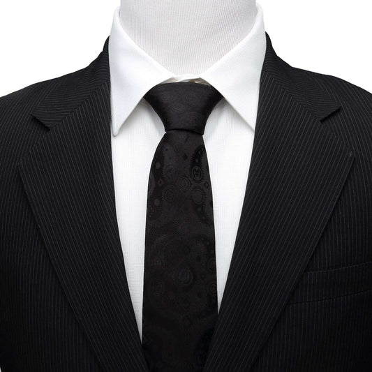 Marvel Avengers Paisley Icons Print Black Tie - Cufflinks.com - Flyclothing LLC
