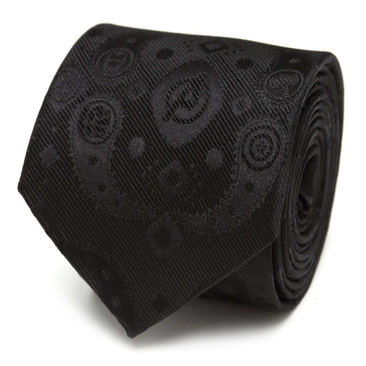 Marvel Avengers Paisley Icons Print Black Tie - Cufflinks.com - Flyclothing LLC