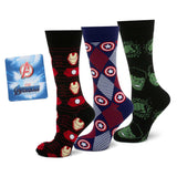 Marvel Avengers Favorites 3 Pair Socks and Lapel Pin Gift Set - Cufflinks.com - Flyclothing LLC