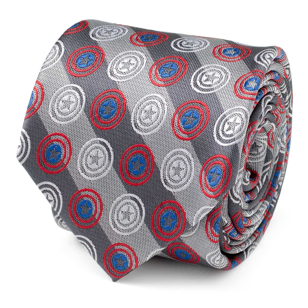 Marvel Captain America Gray Stripe Men's Tie - Cufflinks.com - Flyclothing LLC