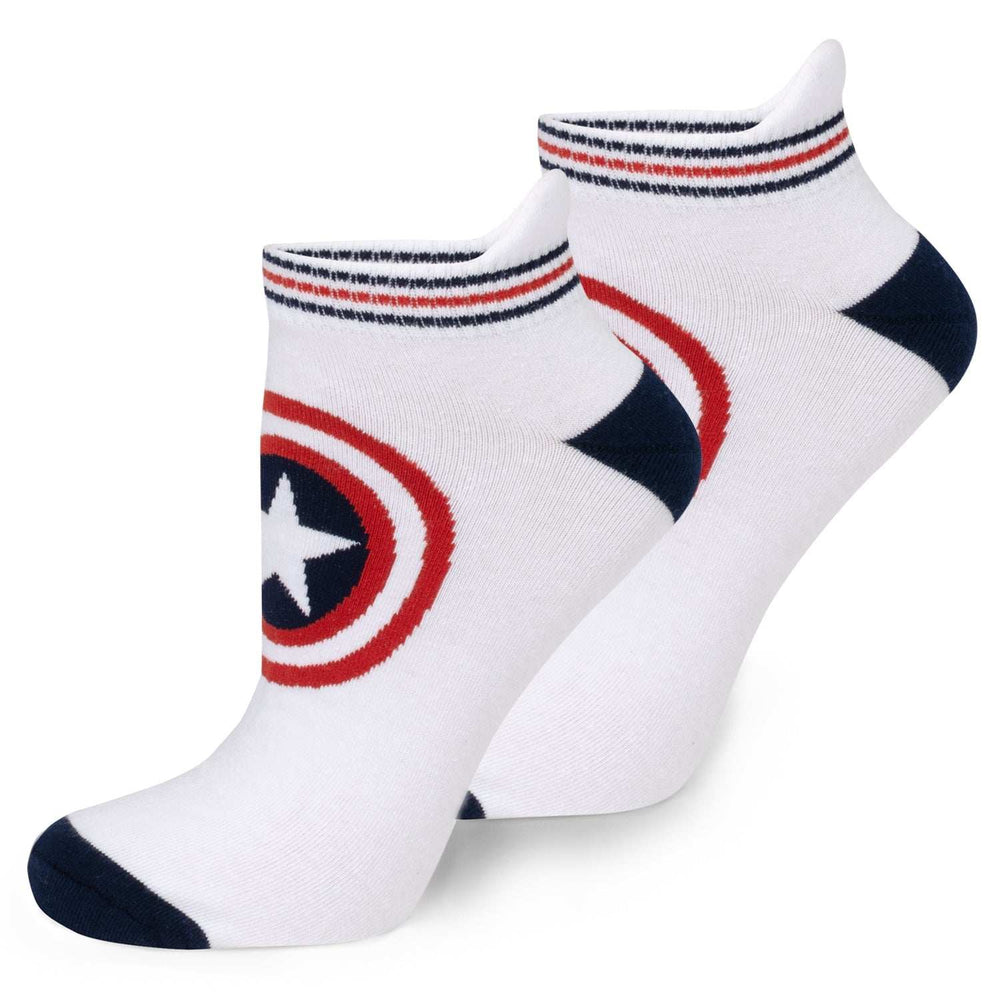Marvel Captain America Ankle Socks 3-Pack and Lapel Pin Gift Set - Cufflinks.com - Flyclothing LLC