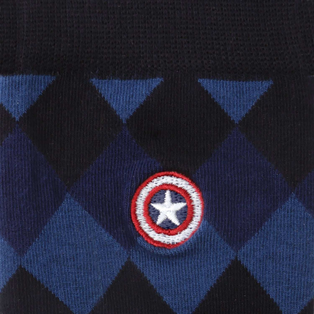 Marvel Captain America Argyle Blue Gift Set - Cufflinks.com - Flyclothing LLC