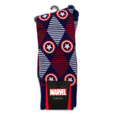 Marvel Captain America Navy Argyle Stripe Gift Set - Cufflinks.com - Flyclothing LLC