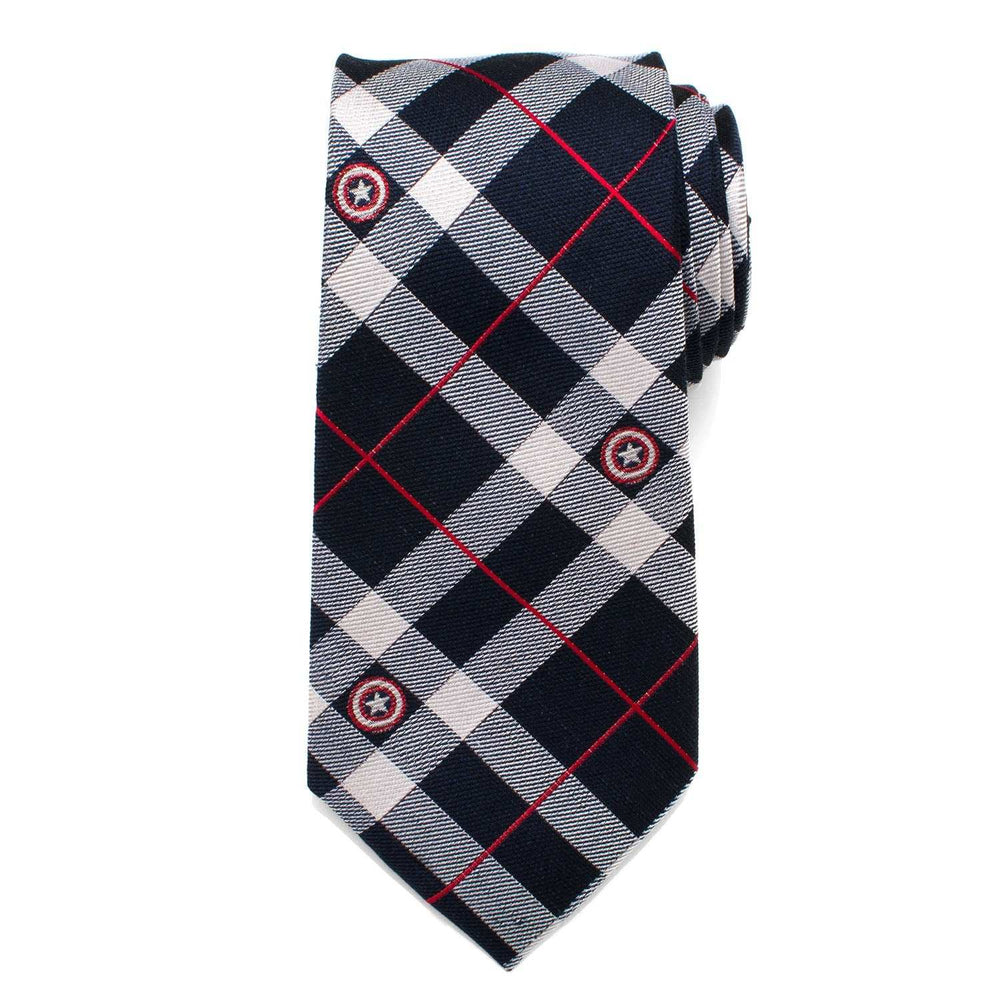 Marvel Captain America Blue Plaid Tie - Cufflinks.com - Flyclothing LLC