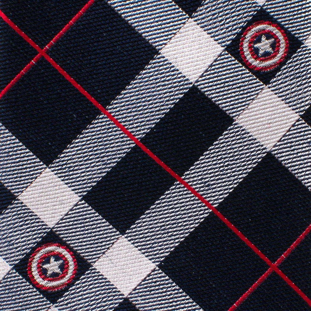 Marvel Captain America Blue Plaid Tie - Cufflinks.com - Flyclothing LLC