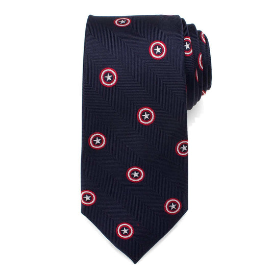Marvel Captain America Navy Tie - Cufflinks.com - Flyclothing LLC