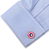 Marvel Captain America Shield Cufflinks - Cufflinks.com - Flyclothing LLC