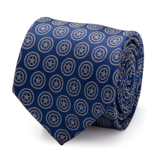 Marvel Captain America Shield Blue Men's Tie - Cufflinks.com - Flyclothing LLC