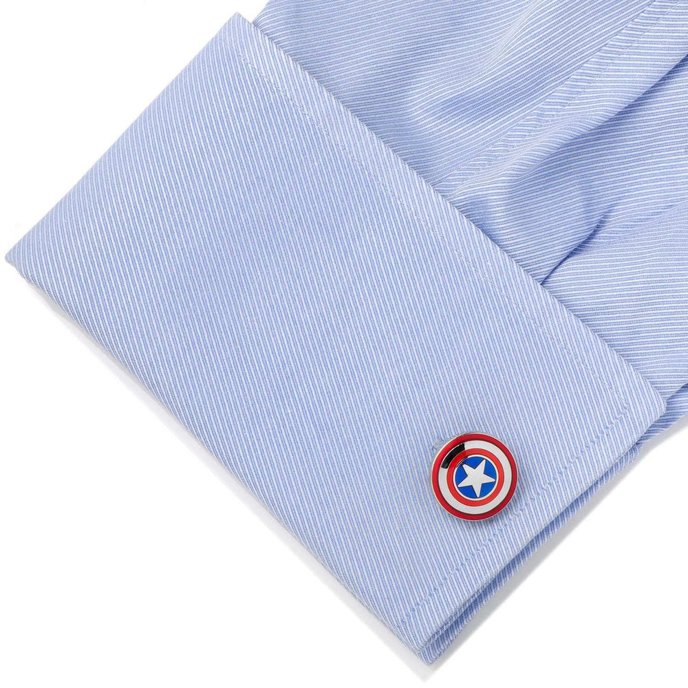 Marvel Captain America Cufflinks and Tie Bar Gift Set - Cufflinks.com - Flyclothing LLC