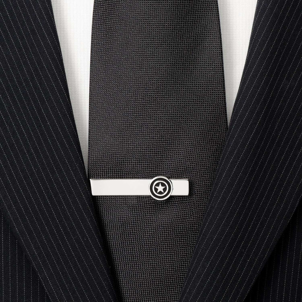Marvel Captain America Silver Tie Bar - Cufflinks.com - Flyclothing LLC
