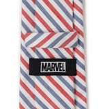 Marvel Captain America Striped White Men's Tie - Cufflinks.com - Flyclothing LLC