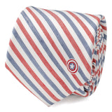 Marvel Captain America Striped White Men's Tie - Cufflinks.com - Flyclothing LLC
