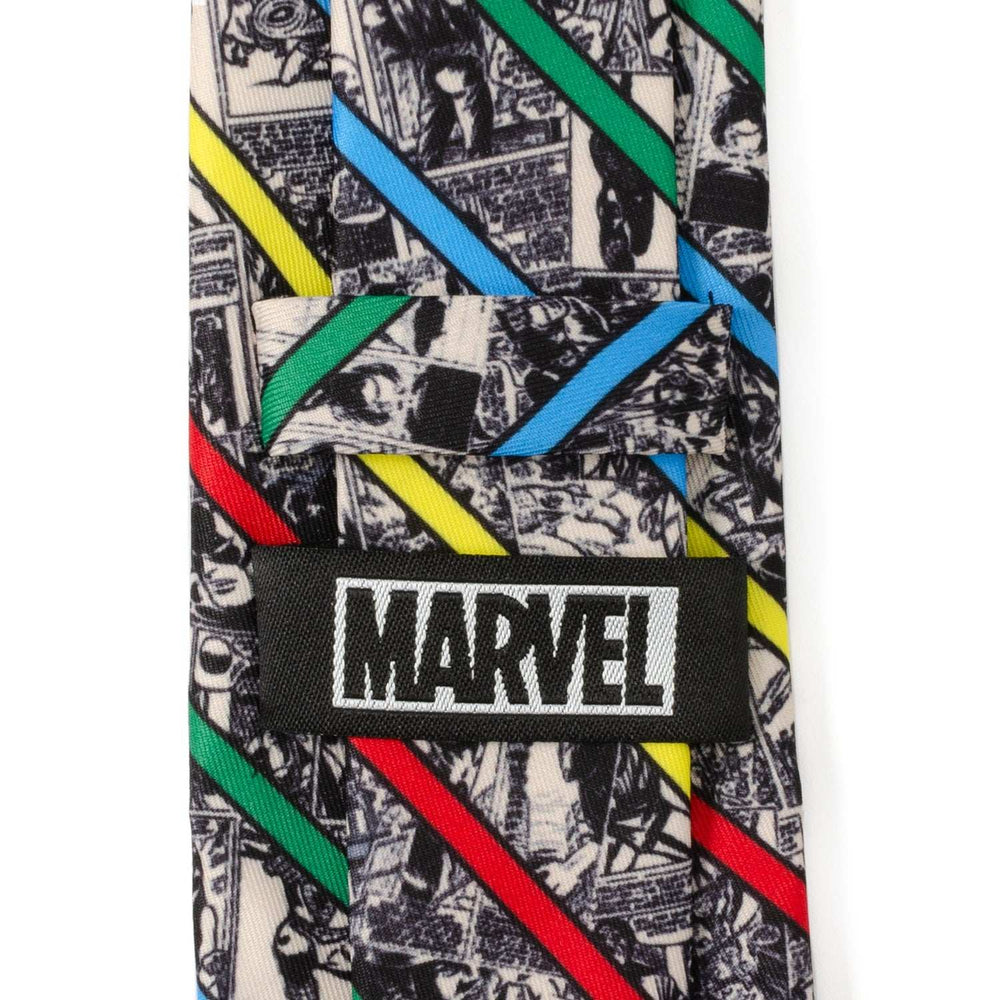 Marvel Comic Stripe Tan Men's Tie - Cufflinks.com - Flyclothing LLC