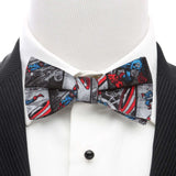 Marvel Captain America Comic Gray Men's Bow Tie - Cufflinks.com - Flyclothing LLC