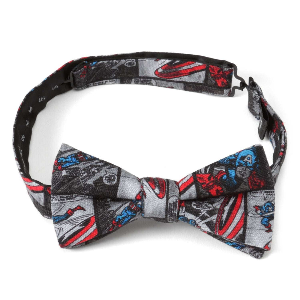 Marvel Captain America Comic Gray Men's Bow Tie - Cufflinks.com - Flyclothing LLC