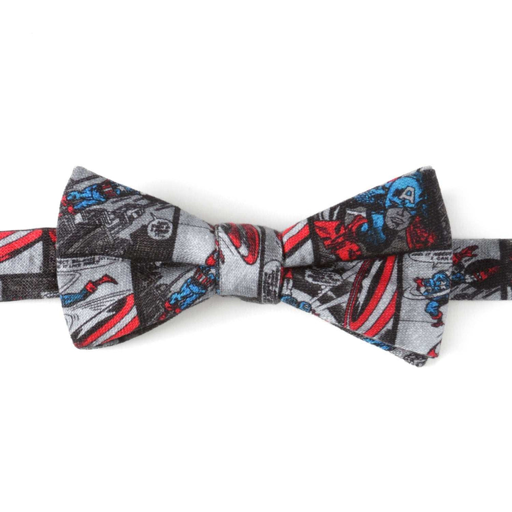 Marvel Captain America Comic Gray Men's Bow Tie - Cufflinks.com - Flyclothing LLC