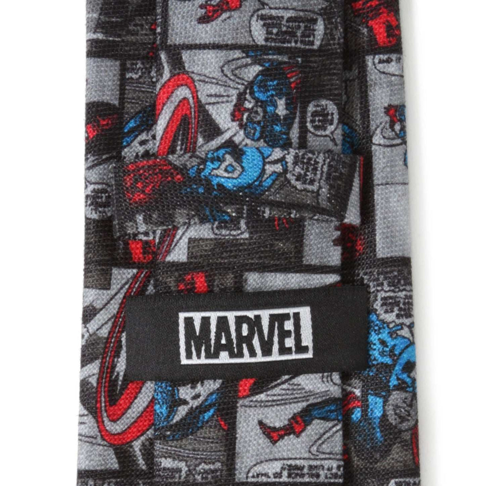 Marvel Captain America Comic Gray Men's Tie - Cufflinks.com - Flyclothing LLC