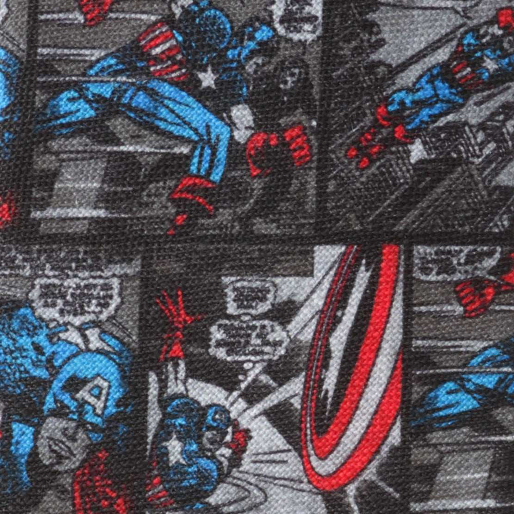 Marvel Captain America Comic Gray Men's Tie - Cufflinks.com - Flyclothing LLC