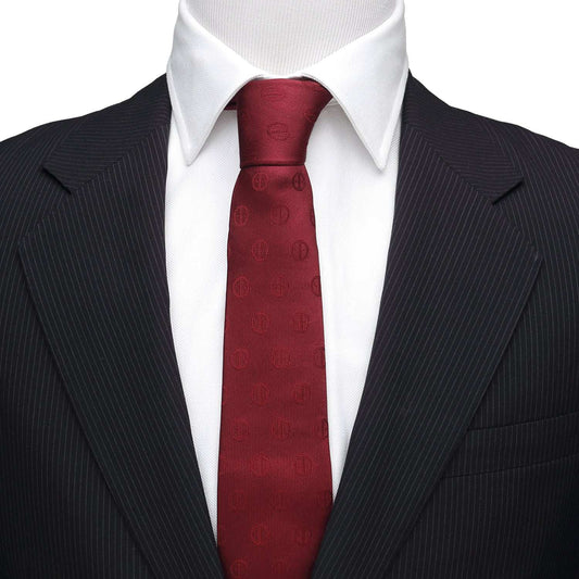 Marvel Deadpool Maroon Men's Tie - Cufflinks.com - Flyclothing LLC