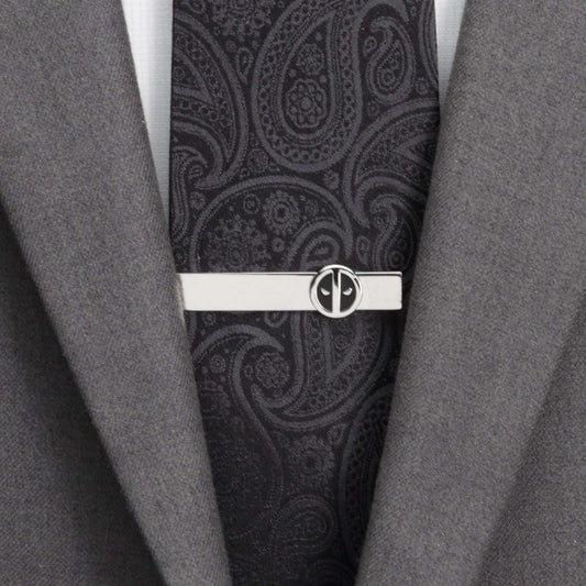 Marvel Deadpool Silver Mask Tie Bar - Cufflinks.com - Flyclothing LLC