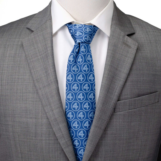 Marvel Fantastic Four Men's Blue Tie - Cufflinks.com - Flyclothing LLC