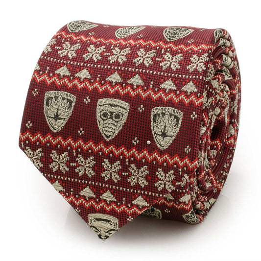 Marvel Guardians of the Galaxy Fair Isle Red Men's Tie - Cufflinks.com - Flyclothing LLC