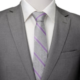 Marvel Guardians of the Galaxy Gray Stripe Tie