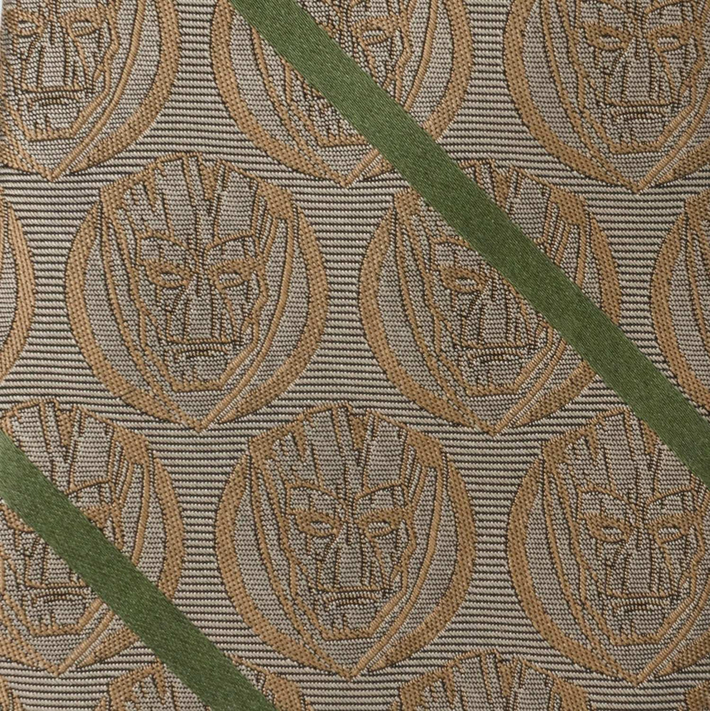 Marvel Guardians of the Galaxy Groot Tan Striped Men's Tie - Cufflinks.com - Flyclothing LLC
