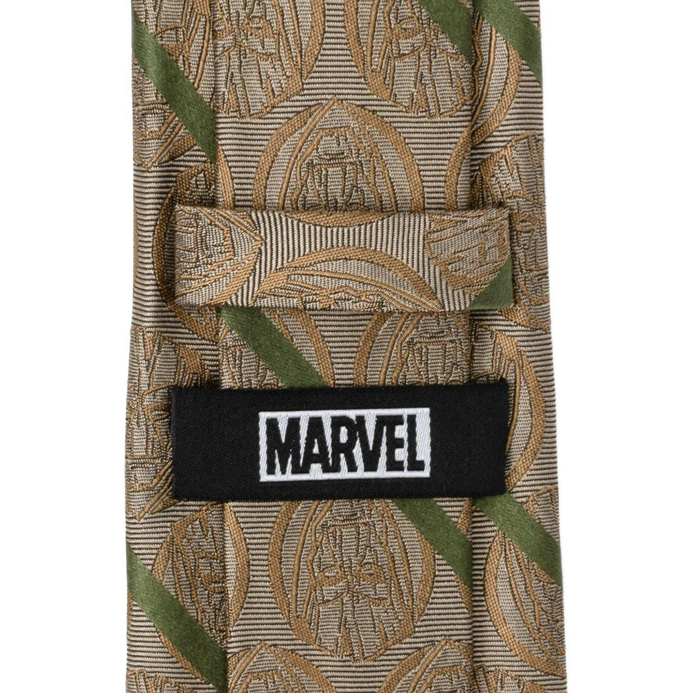 Marvel Guardians of the Galaxy Groot Tan Striped Men's Tie - Cufflinks.com - Flyclothing LLC